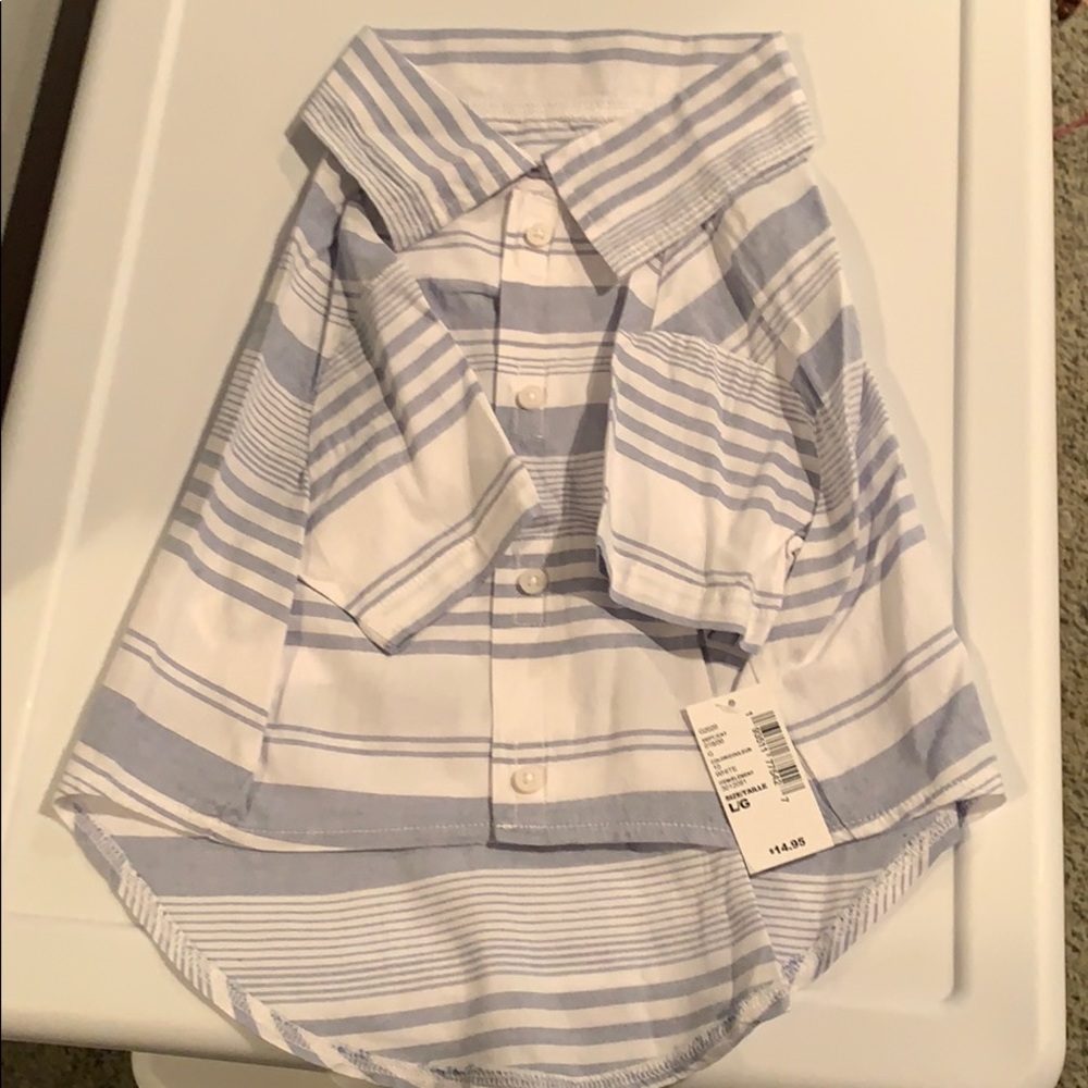 NEW Dog Dress Up Shirt Large